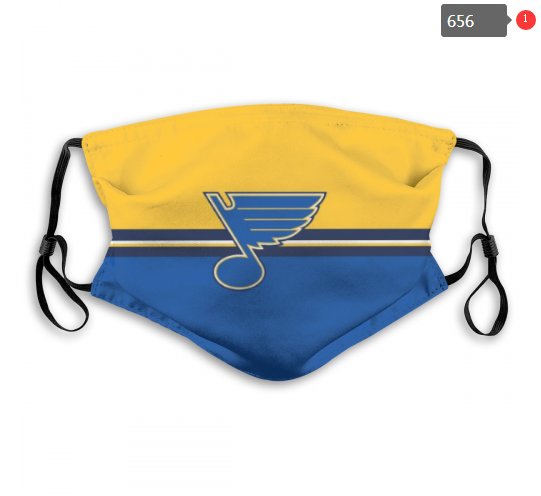NHL St.Louis Blues #10 Dust mask with filter->nhl dust mask->Sports Accessory